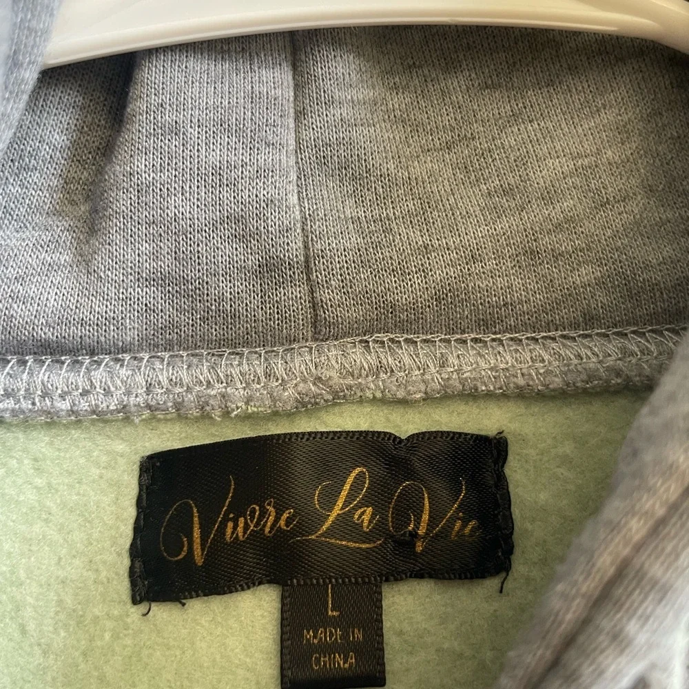 Vivre La Vie Women’s Multicolor Hoodie Size L - Picture 3 of 4